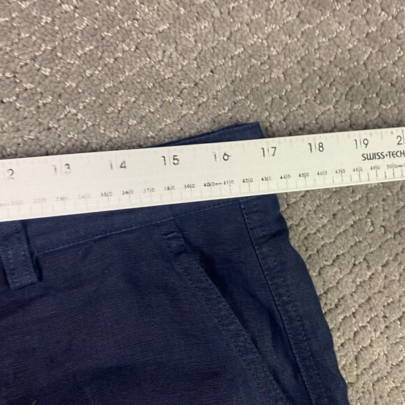 Brooks Brothers Irish Linen Shorts Men's 33 Blue 100% Linen - Picture 6 of 10